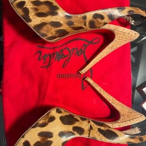 Leopard print Louboutin 36